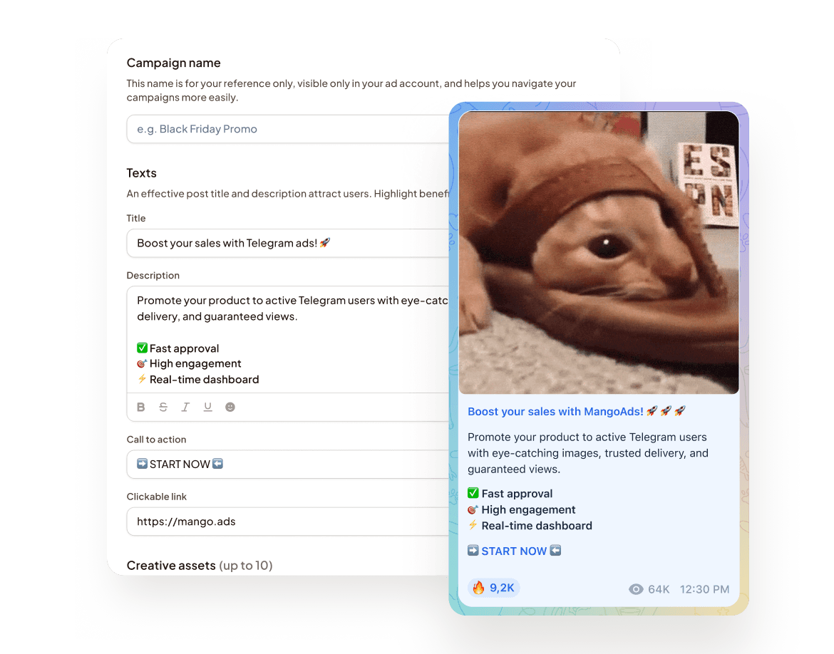 Ad Post Creation | MangoAds