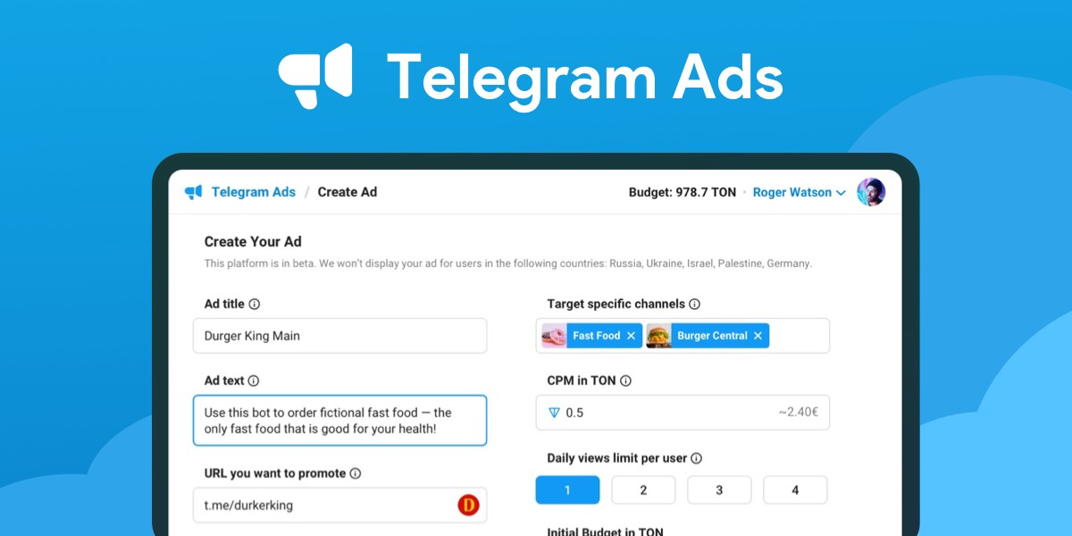 Official Telegram Ads Platform