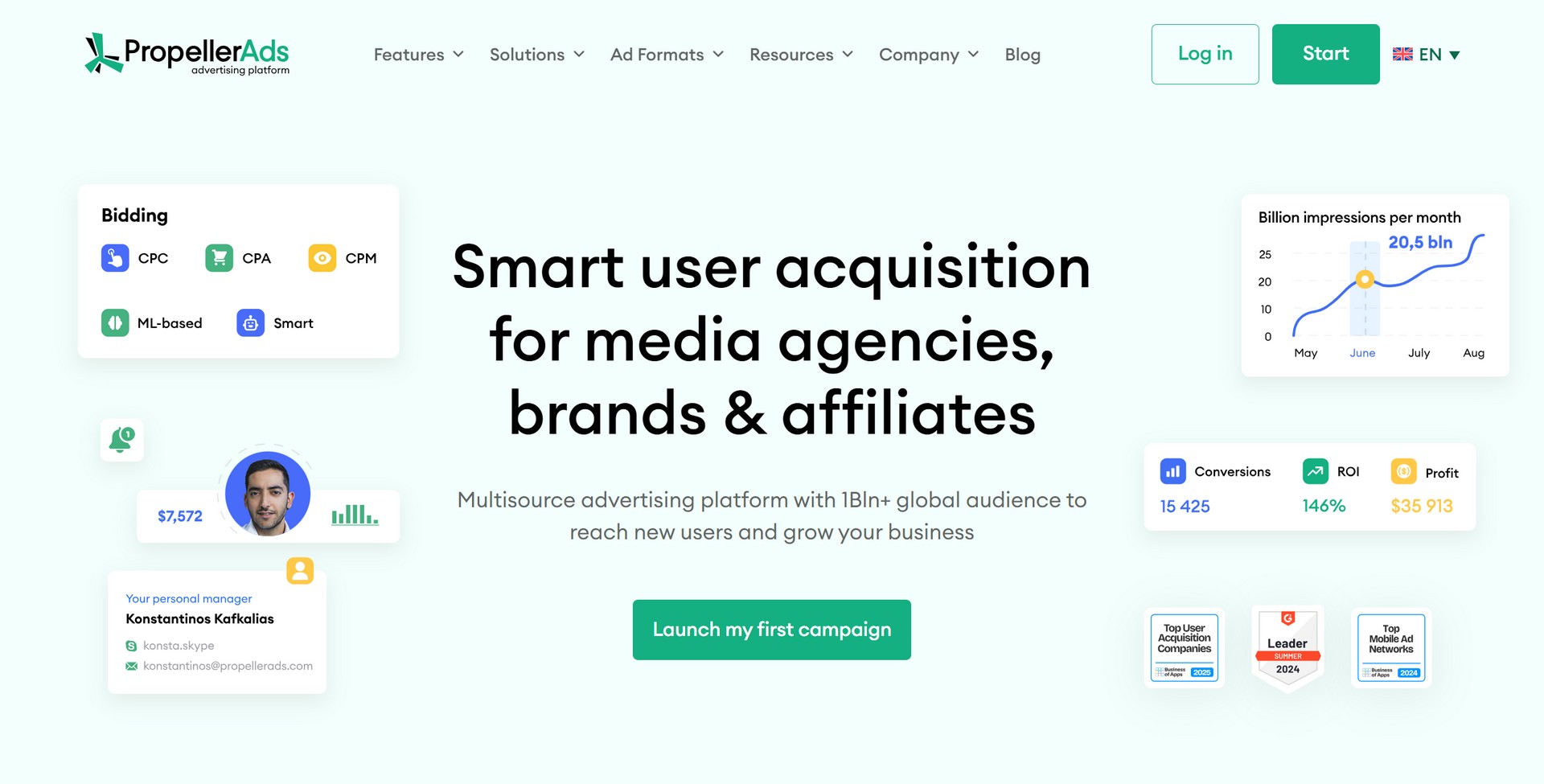 Snapshot propellerads.com