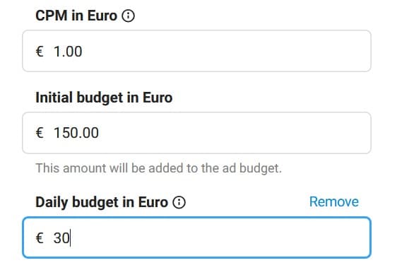 cpm budget